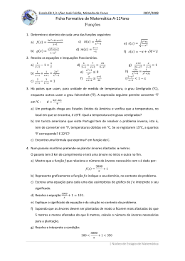 Ficha Formativa de Matemática A