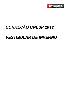Corre&ccedil;&atilde;o Unesp de 2012 pelo Oficina