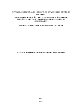 O surgimento de terminologias ligadas à Educação Especial entre