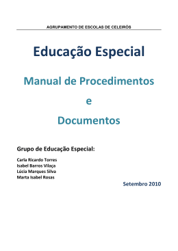Manual da Educação Especial