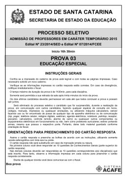 Prova - Acafe