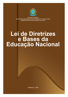 Lei de Diretrizes e Bases da Educa&ccedil;&atilde;o Nacional