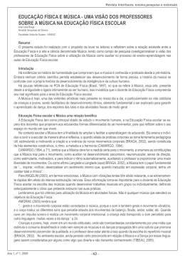 EDUCA&Ccedil;&Atilde;O F&Iacute;SICA E M&Uacute;SICA - UMA VIS&Atilde;O