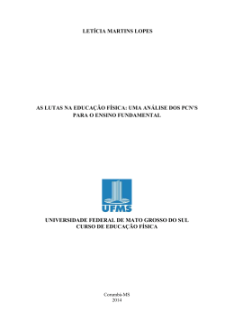 As lutas na Educa&ccedil;&atilde;o F&iacute;sica