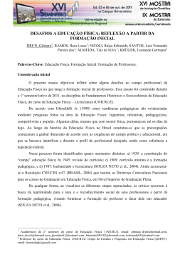 A evolu&ccedil;&atilde;o da educa&ccedil;&atilde;o f&iacute;sica em seus mais diferentes