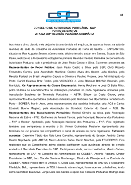 43 CONSELHO DE AUTORIDADE PORTU&Aacute;RIA