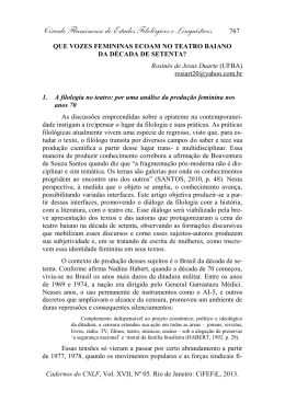 que vozes femininas ecoam no teatro baiano