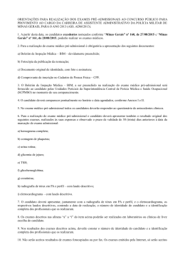 orienta&ccedil;&otilde;es para realiza&ccedil;&atilde;o dos exames pr&eacute;
