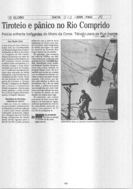Tiroteio e pânico no Rio Comprido