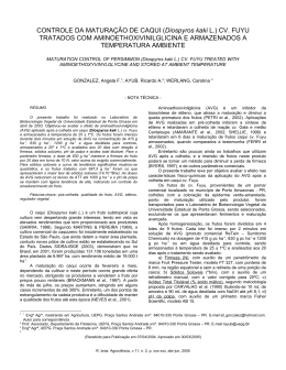UTILIZA&Ccedil;&Atilde;O DE ETHEPHON NA MATURA&Ccedil;&Atilde;O DE FRUTOS DE