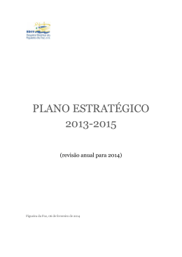 PLANO ESTRATÉGICO 2013-2015 - Hospital Distrital da Figueira