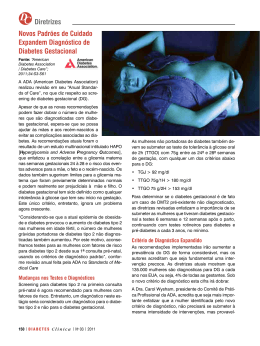 Diretrizes Novos Padr&otilde;es de Cuidado Expandem