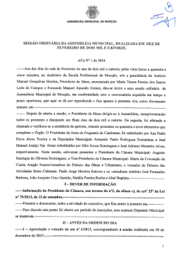ATA n. 1 - 2014 - Câmara Municipal de Monção