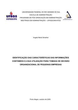 identifica&ccedil;&atilde;o das caracter&iacute;sticas das informa&ccedil;&otilde;es