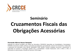seminário cruzamentos fiscais das obrigações acessórias - CRC-CE