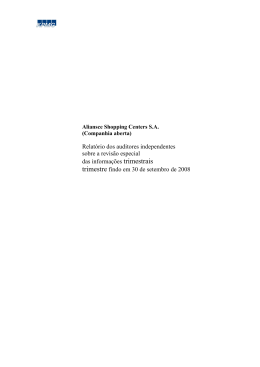 Demonstra&ccedil;&otilde;es Financeiras