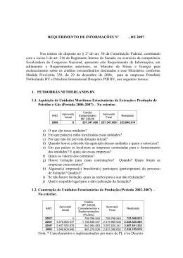 análise das informações de empresas vinculadas