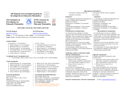 XII Simposio de la Sociedad Española de Investigación en
