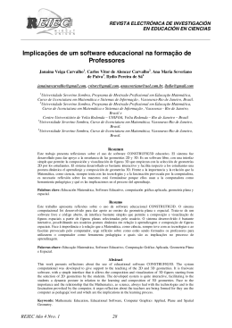 Implica&ccedil;&otilde;es de um software educacional na forma&ccedil;&atilde;o de
