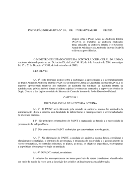 INSTRU&Ccedil;&Atilde;O NORMATIVA N&ordm; 24 , DE 17 DE NOVEMBRO DE 2015