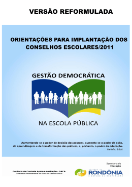 composição do conselho escolar