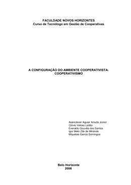 FACULDADE NOVOS HORIZONTES Curso de Tecn&oacute;logo em