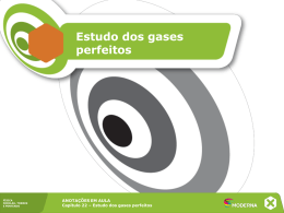 Estudo dos gases perfeitos