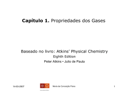 Cap&iacute;tulo 1. Propriedades dos Gases