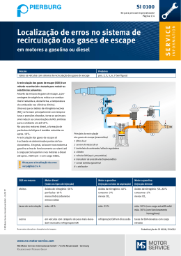 Localização de erros no sistema de recirculação dos gases de escape