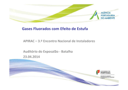Gases Fluorados com Efeito de Estufa