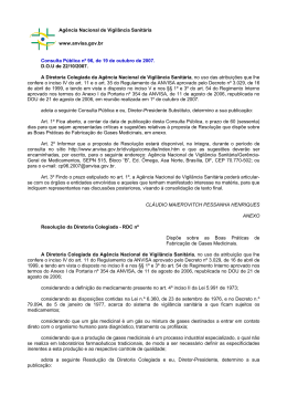 Proposta de Resolu&ccedil;&atilde;o que disp&otilde;e sobre as Boas Pr&aacute;ticas