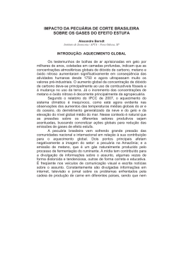 impacto da pecu&aacute;ria de corte brasileira sobre os - Ainfo