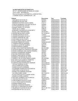 ALUNOS INSCRITOS AO ENADE 2011 IES: 47