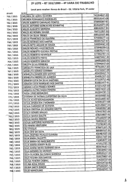 Acesse a lista do segundo lote.