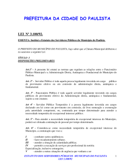 Estatuto dos Servidores