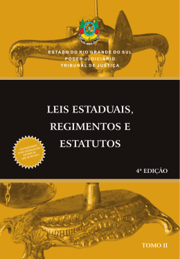 Leis Estaduais 2012 - Tribunal de Justi&ccedil;a do Estado do Rio Grande