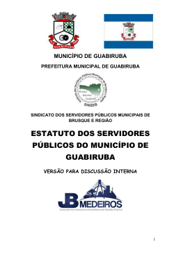 estatuto de guabiruba - Sinseb Brusque Botuver&aacute; Guabiruba