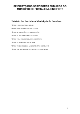 Estatuto dos Servidores