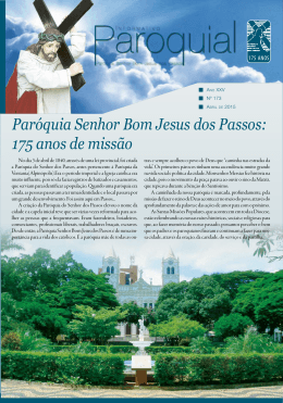 Paróquia Senhor Bom Jesus dos Passos: 175 anos de missão