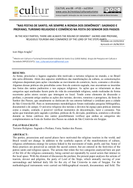 &ldquo;nas festas de santo, h&aacute; sempre a ronda dos dem&ocirc;nios