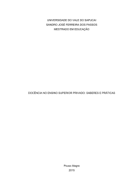 doc&ecirc;ncia no ensino superior privado