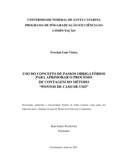 uso do conceito de passos obrigat&oacute;rios para aprimorar o