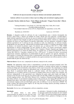 e cultivares de soja em sucess&atilde;o com trigo
