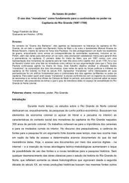 As bases do poder: O uso dos &ldquo;moradores&rdquo; como - ANPUH-RN