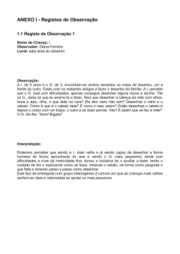 ANEXO I - Registos de Observa&ccedil;&atilde;o