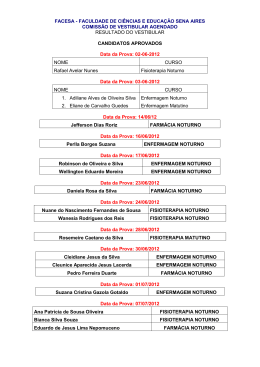 facesa - faculdade de ci&ecirc;ncias e educa&ccedil;&atilde;o sena aires comiss&atilde;o de