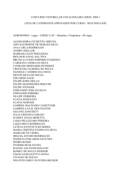 concurso vestibular vocacionado udesc 2009-1