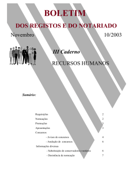 III Caderno - Instituto dos Registos e Notariado