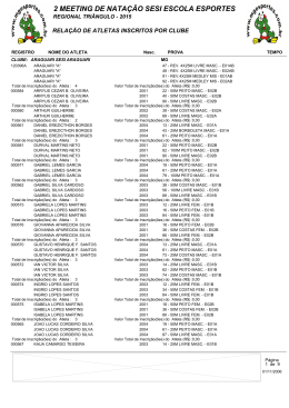 List - MG Esportes