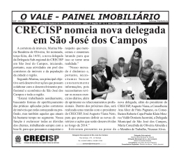 CRECISP nomeia nova delegada em São José dos Campos